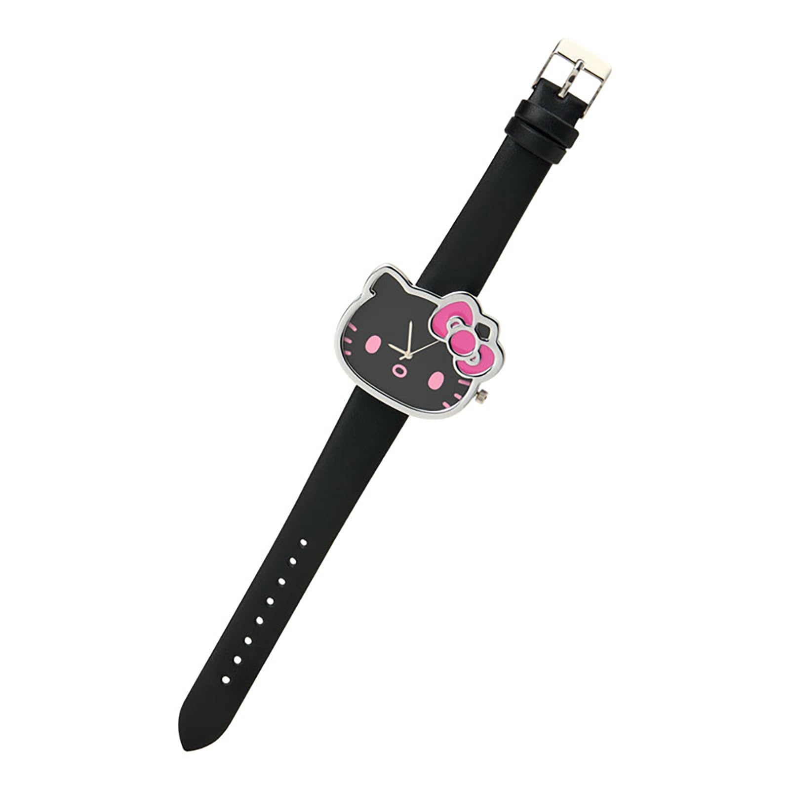 Sanrio Watch Love Hello Hello Kitty Black 574911 Face-Shaped (I Kitty)