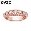 Ehering Modeschmuck Damenring eingelegt mit Super Flash Zirkonia Ring