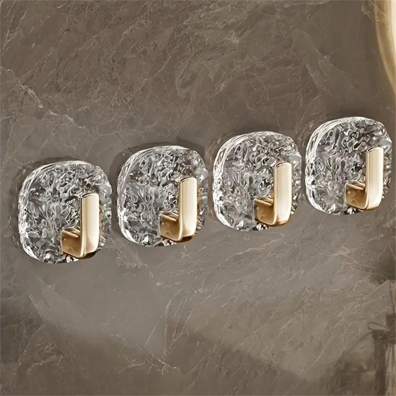 Ganci a Parete Design Fiocco di Neve, Ganci Portasciugamani per Bagno, Ganci Organizzatori per Utensili da Cucina