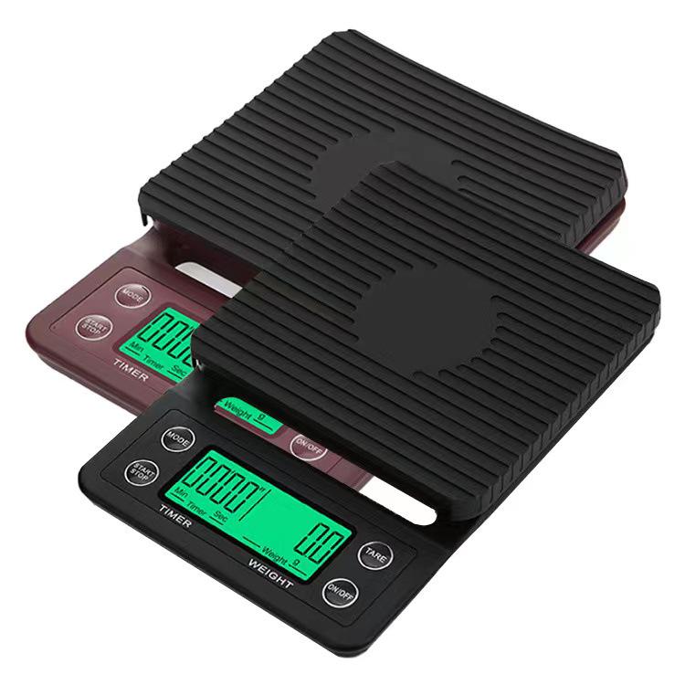 USB Charging Coffee Scale 3kg: Precise 0.1g Electronic Kitchen Scale with Timer