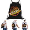 Vancouver Hockey Canucks Skate Backpacks Fashion Drawstring Bundle Pocket Sports Bag Book Bags for Man Woman School