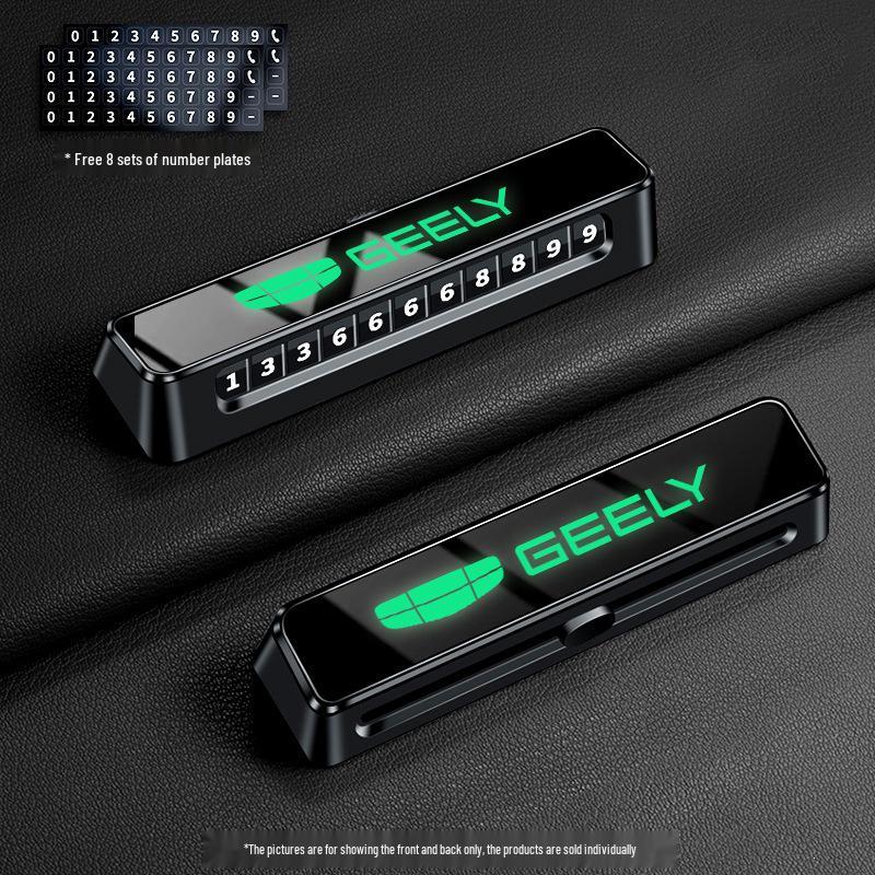 

Geely Car Double-Sided Temporary Parking Phone Card
