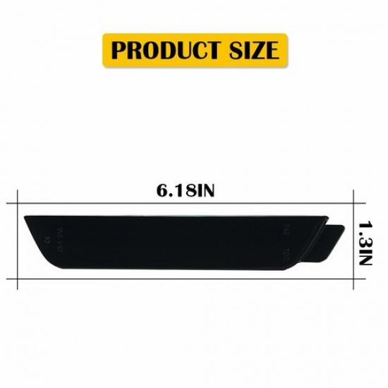 For Chevy Camaro 2010-2015 Rear LED Bumper Side Marker Light Lamp Smoked White