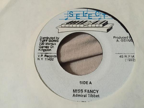 

7inch Record ADMIRAL TIBET Miss Fancy NONE Select 1992 Jamaica Reggae Ska Dub Used
