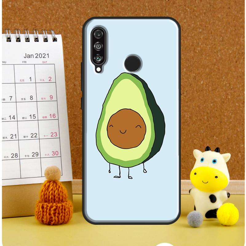 Cute Cartoon Avocado Fitness Case For Huawei P30 Pro P20 P40 Lite Nova 11i 8i 3i 11 9 10 SE 5T Y60 Y70 Y90 Y61 Y91 Cover
