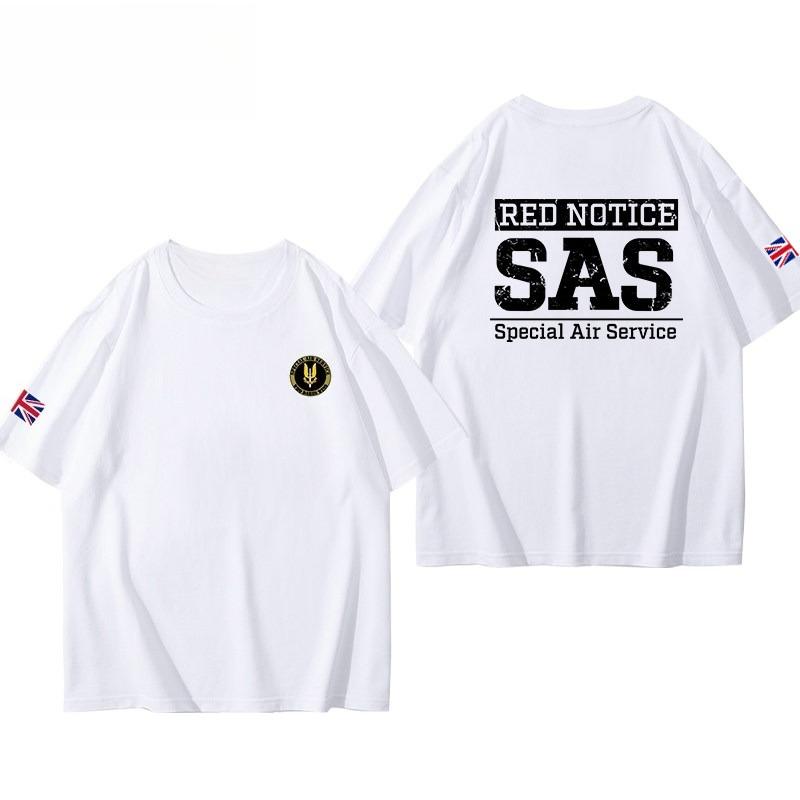 SAS British Special Air Service uniform with the Rainbow Six logo shortsleeved militarystyle Tshirt for male special forces