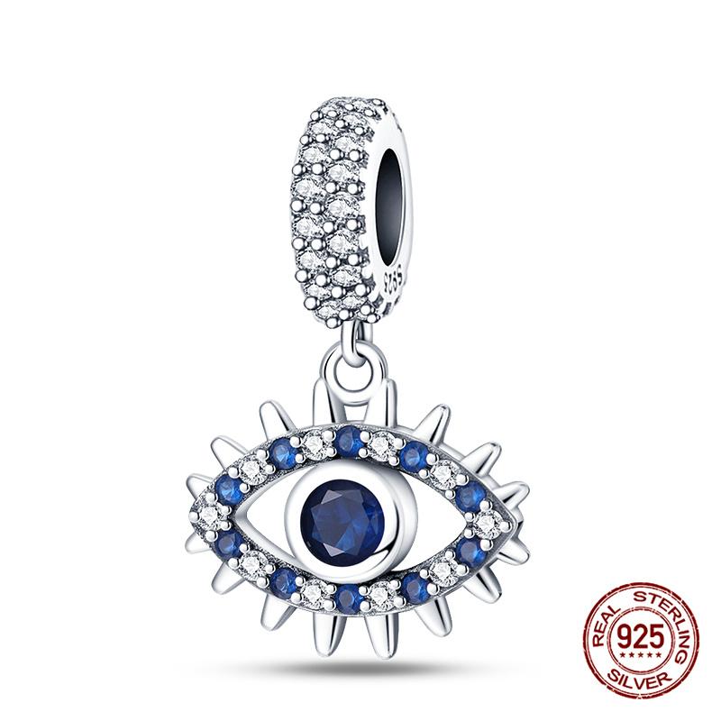 Original Charms Copper Devil'S Eye Series Charm Beads Fit 3Mm Original Bracelet For Women Diy Jewelry Gifts Making