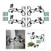 Hanging Hook Wall Mounted 2x Decorative Bird Feeder er Flower Leaf Shape Durable Hanger Hooks Stand