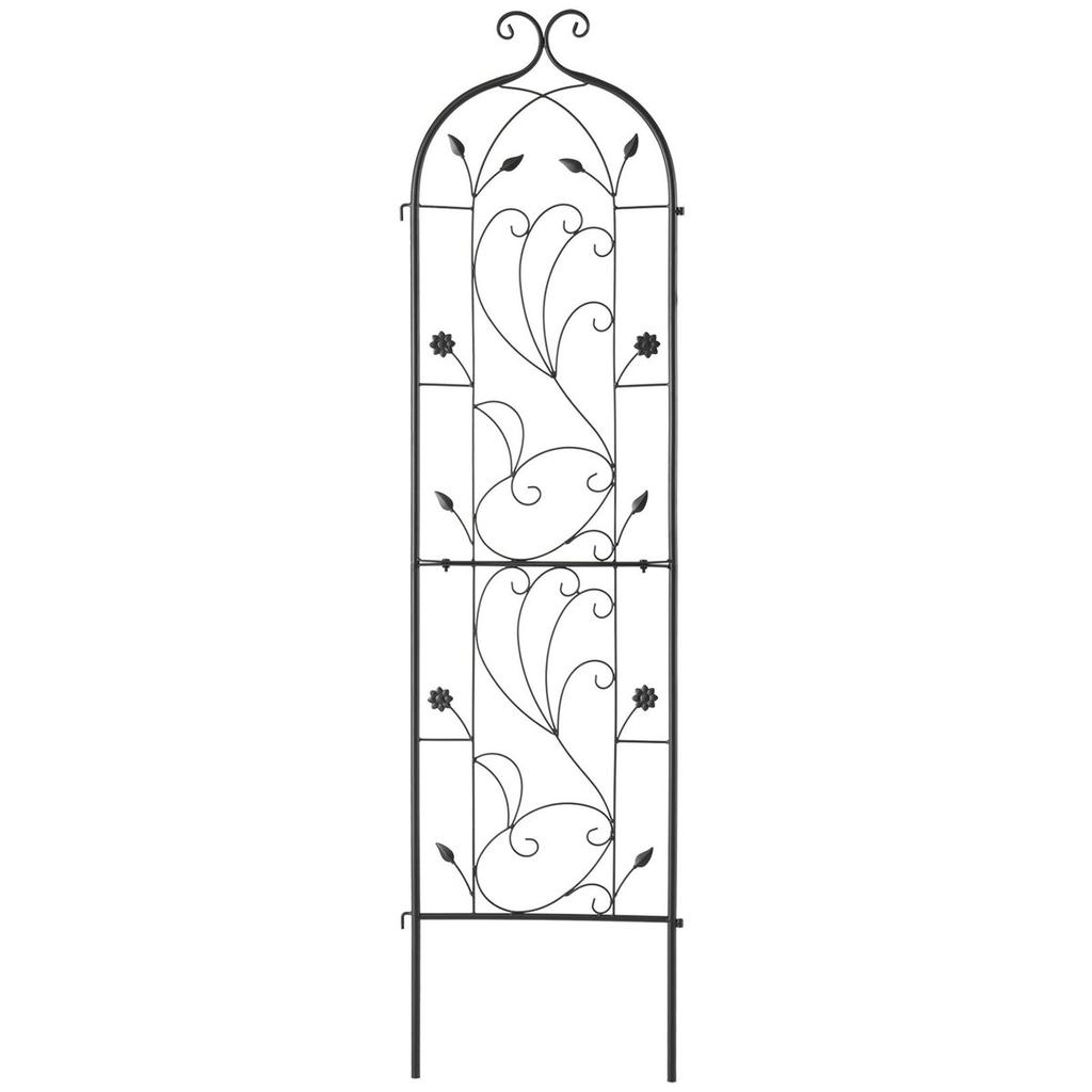 Metal Garden Trellis for Climbing Plant Support 60 X 15 In Rustproof