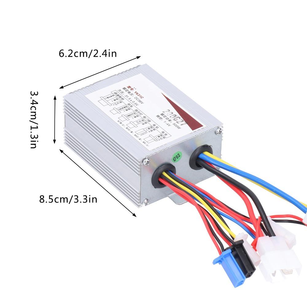 36V 500W Brushed Speed Controller with Throttle Grip Motor Controller  Electric Bicycle