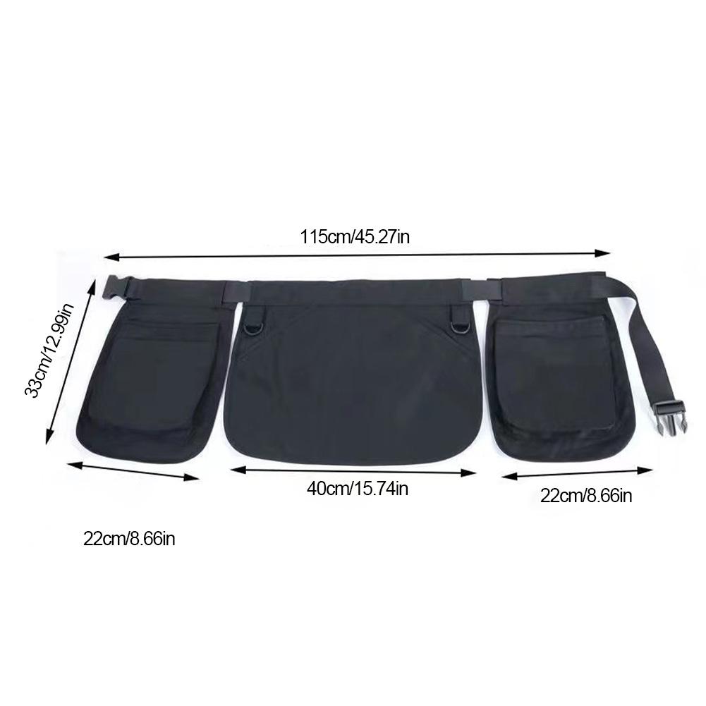 Electrician Carpenter Tool Bag Multi-pockets Waist Tool Belt Bag Carrying Pouch Pocket Case Adjustable Hardware Storage Belt