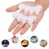 2/6Pcs Soft Silicone Toe Separator Bunion Corrector Toe Spacers Toe Straightener Relieve Foot Pain Plantar Fasciitis Foot Tool