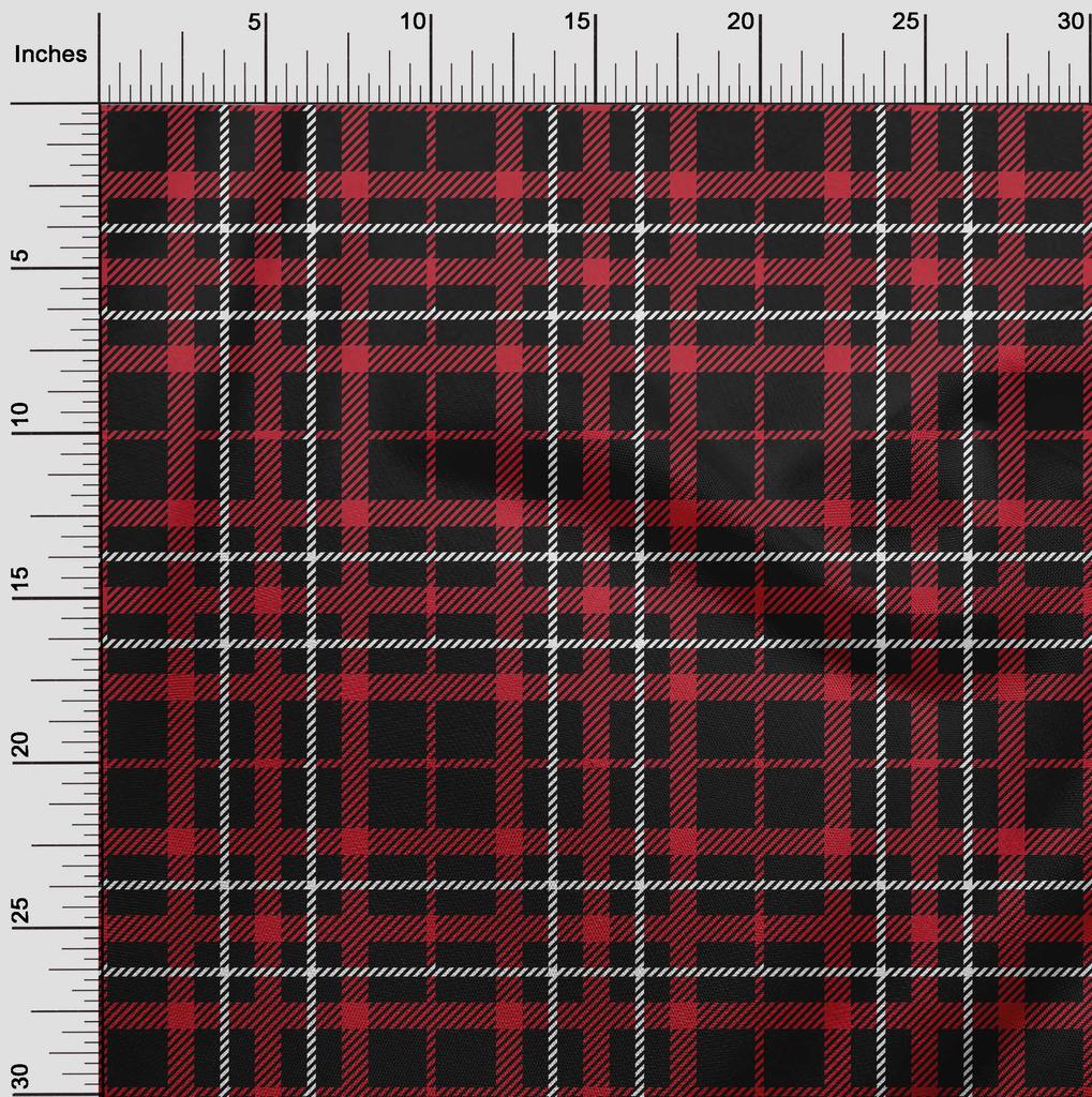 oneOone Cotton Flex Lime Green Fabric Tartan Fabric For Sewing Printed Craft Fabric By The Yard 40 Inch