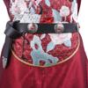 Conjunto de Bata de Cuello Redondo y Cinturón Hanfu Ajustable para Adultos y Niños