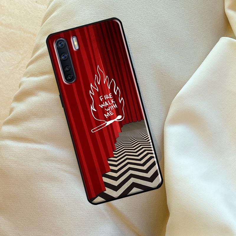 Welcome To Twin Peaks Case For Oppo A96 A76 A16 A18 A38 A58 A78 A98 A74 A94 A54 A80 A60 A40 A15 A17 A57 A5 A6 Pro