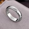 Trendy Titanium Steel Wide Band Smooth Ring for Couples – Stylish Index Finger Accessory
