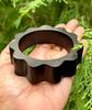 Ebony Wood Curve Bracelet Bangle, Handmade Handcarved Handcrafted Cocktail Jewelry, Party Wear Statement Jewelry, 62 Mm Dia 21 Mm Wide