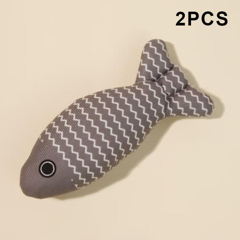 2/3Pcs Fish Shaped Catnip Cats Toy Plush Cat Companion For Kitten Teeth Grinding Pillow Chewing Toy Claws Thumb Bite Pet Gift