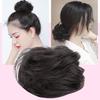 Hair Bun Wig Elastic Band Scrunchie Natural Fluffy Hair Extension Hairstyle Traceless Meatball Hair Maker Straight Hair Band Hair Accessories