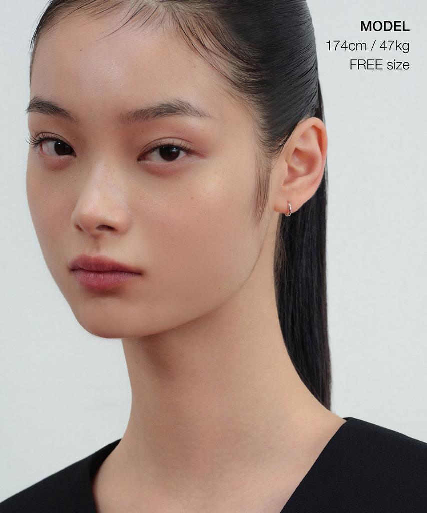 Musinsa Standard Woman 925 Silver Hoop Earrings_1.8T 9.5Mm