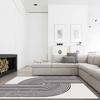Geometric Line Living Room Wear-resistant and Waterproof Sofa, Living Room and Bedroom Carpet, Home Decoration