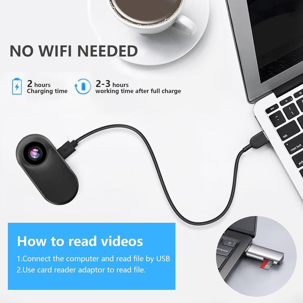 Pet Collar Camera with Wide Angles for Cats and Dogs Camera Collar Digital Recorder for Indoor Outdoor Activity Monitor