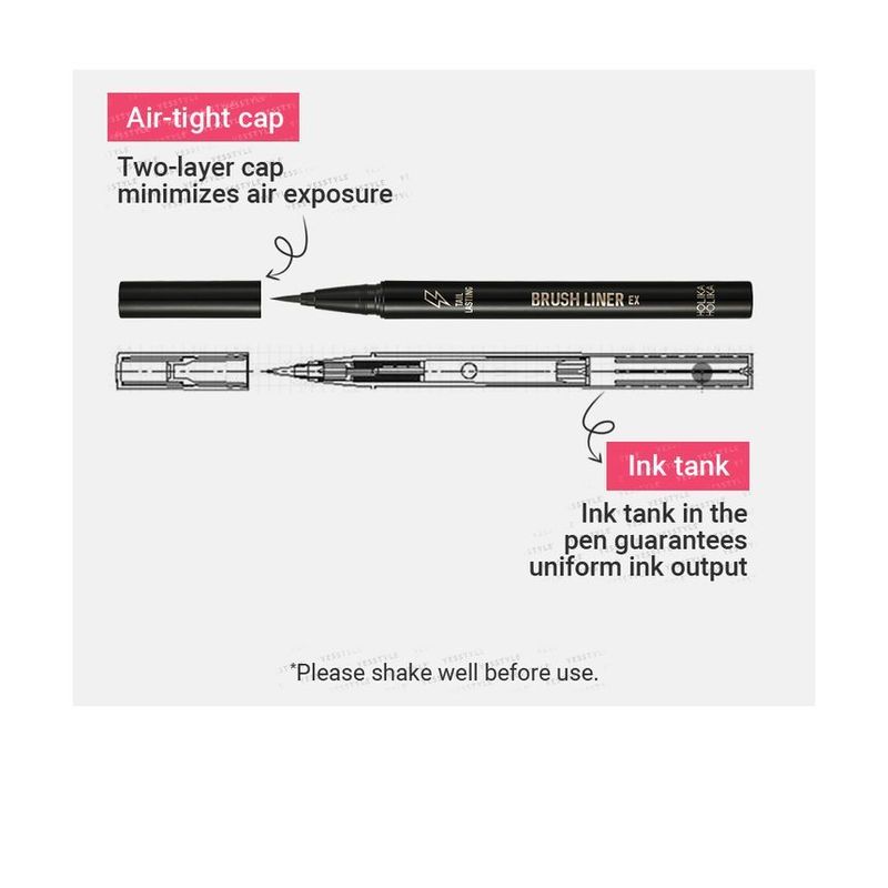 HOLIKA HOLIKA - Tail Lasting Brush Liner EX - 2 Colors