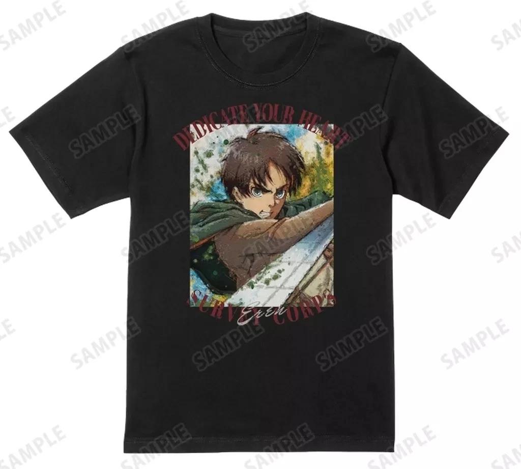 Eren Yeager grunge CANVAS T-shirt Black Women s M Attack on Titan (2024) XL