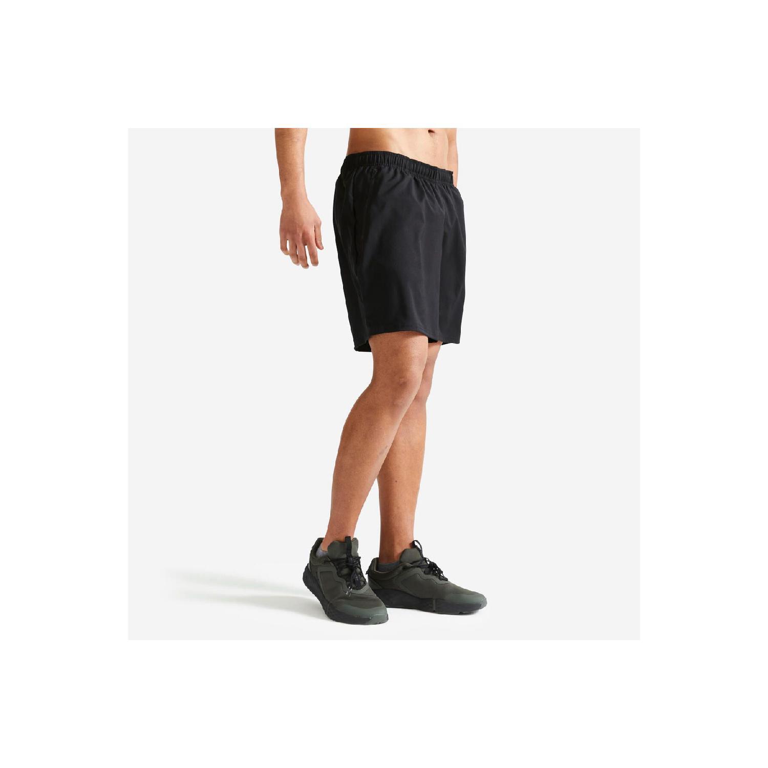 

Men s Breathable Sports Shorts - Black - Fitness Cardio S чёрный