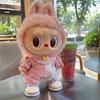 For 17cm/38cm Labubu Doll Clothes Fashion Clothes Shirts Overalls Doll Clothes Color Match Dolls Accessories Cute Decoration Little Clothes