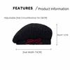 Bow Women Plush Beret Adjustable Newsboy Cap Retro Summer Tourism Beret  Autumn and Winter