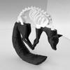 Simulation Wolf Desktop Decorations Creative 3D Printing Ornaments Home Decoration  Edge Decoration