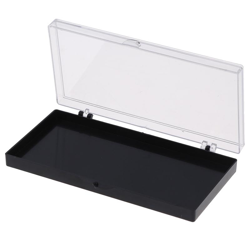 Wimpern Lagerung Box Verpackung Box Transparent Deckel Schwarzes Tablett Für Transplantierte Wimpern