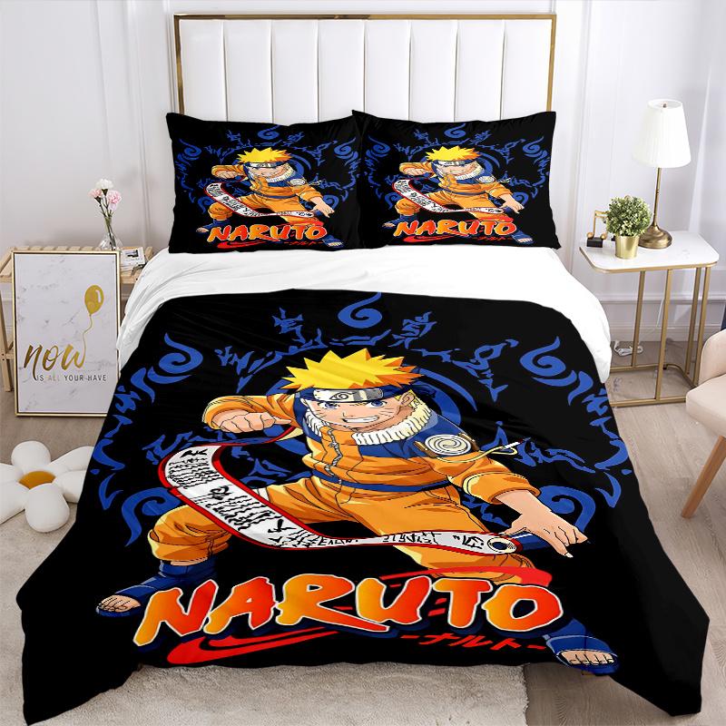 3pcs NARUTO Printed Bedding Set, Soft and Comfortable Quilt Cover for Bedroom, Guest Room .H067