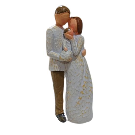 

Семейная скульптура из смолы, значимый подарок для домашнего декора, полимерная семейная фигурка в американском стиле на юбилей, день рождения, Рождество