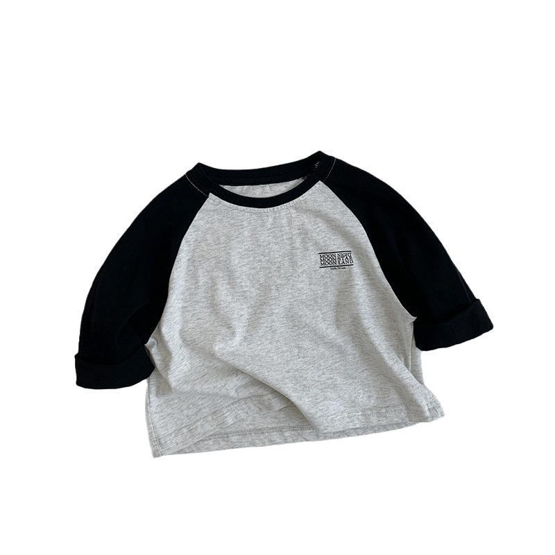 Children's Korean Style Casual T-Shirt - Autumn 2025 Collection for Boys & Girls