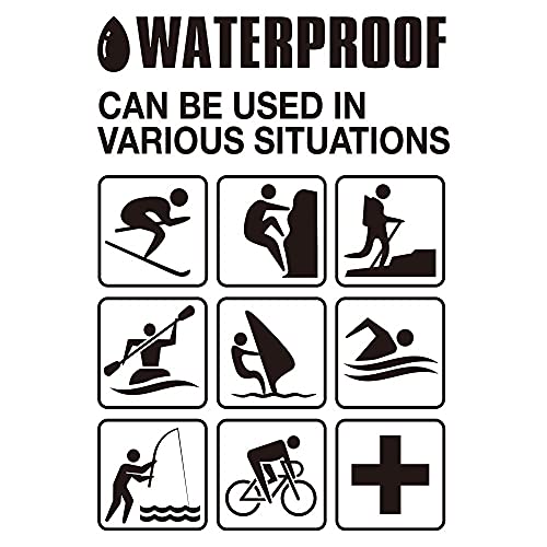 [DRESS] Waterproof Tote Bag, 65L/Black, Ideal for Fishing, Disaster Preparedness, Camping, and More. Features a large storage capacity, water repellen