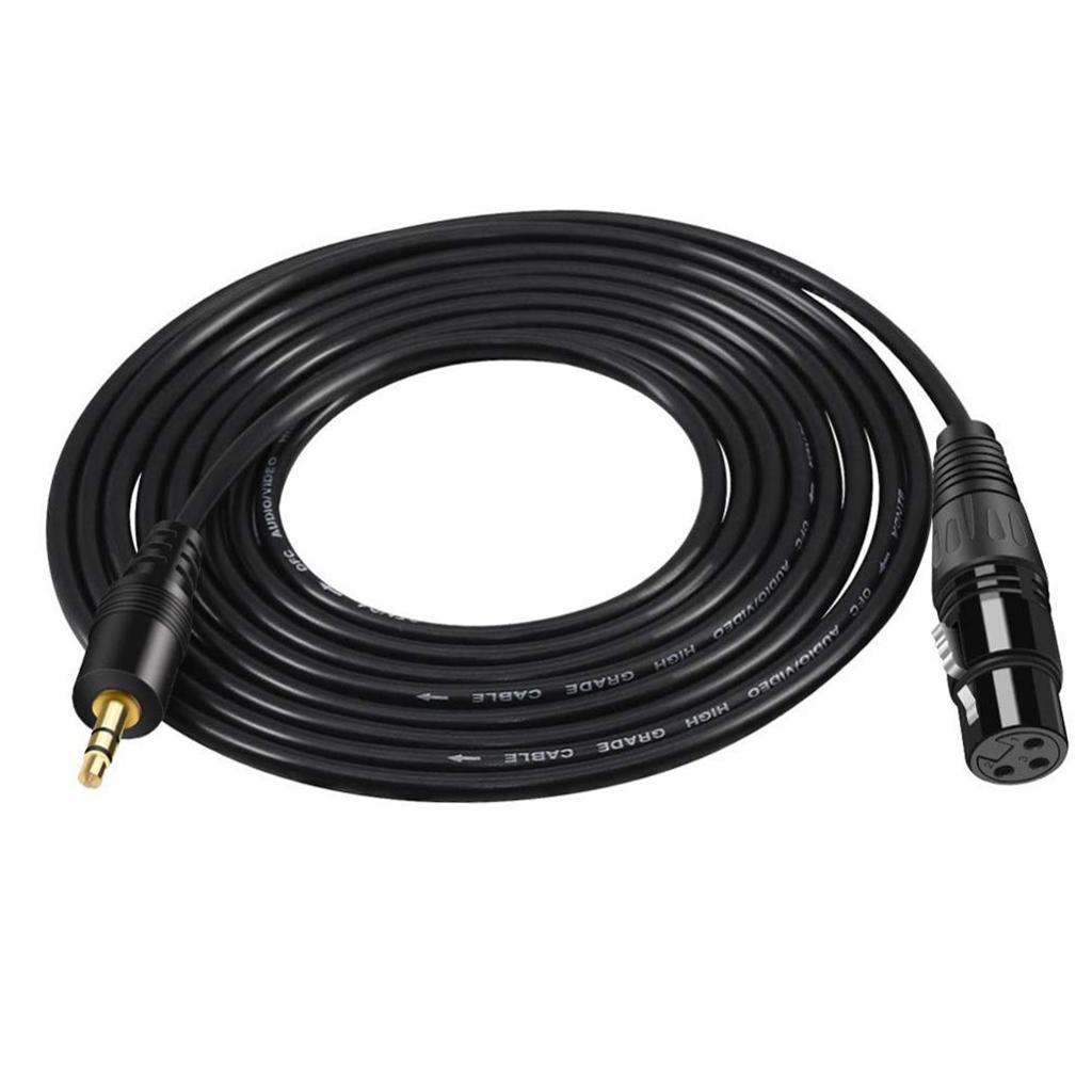 Stereo Microphone Cable 3.5 Mm TRS Male To XLR Female Audio - 5m