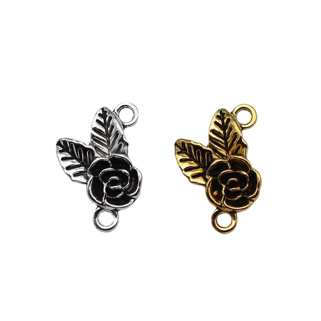 Filigree Diamond Shaped Connectors Ornate Multi Loop Links For Jewelry