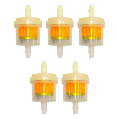5 Pcs Universal Motorcycle Gasoline Gas Fuel Gasoline Oil Filter Fuel Filter