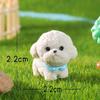 3 Pcs Cute Cartoon Bib Puppy Mini Resin Figurines Garden Moss Miniature Landscape DIY Ornament Car Desktop Dog Animal Decorations