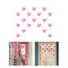 Elegant Heart Curtain Door Decor with String Pendants for Girls Room Small Door Curtain with Hooks Various Colors