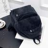 New Trend Backpack Fashion Women Corduroy Backpack College Women Solid Color School Backpack Travel Shoulder Bags For Teenagers