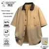 SNOOPY Camisa Casual de Manga Corta para Hombre
