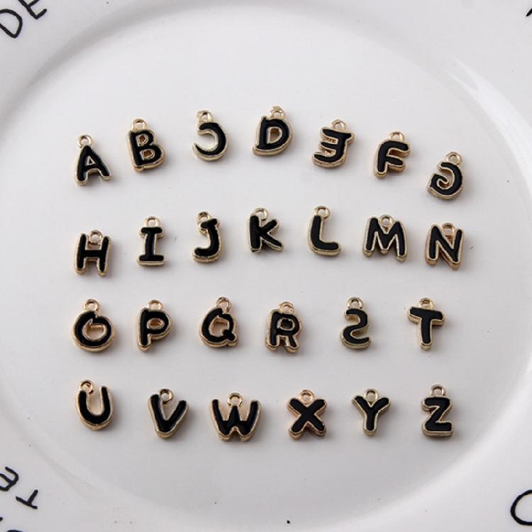 ABC Alphabet Mini A-Z Letter Pendant for Personalized Jewelry Making Letter Set