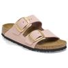 Birkenstock Leather Slide Slippers Women's Pink Narrow 1026583