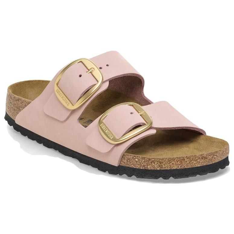 Birkenstock Leather Slide Slippers Women's Pink Narrow 1026583
