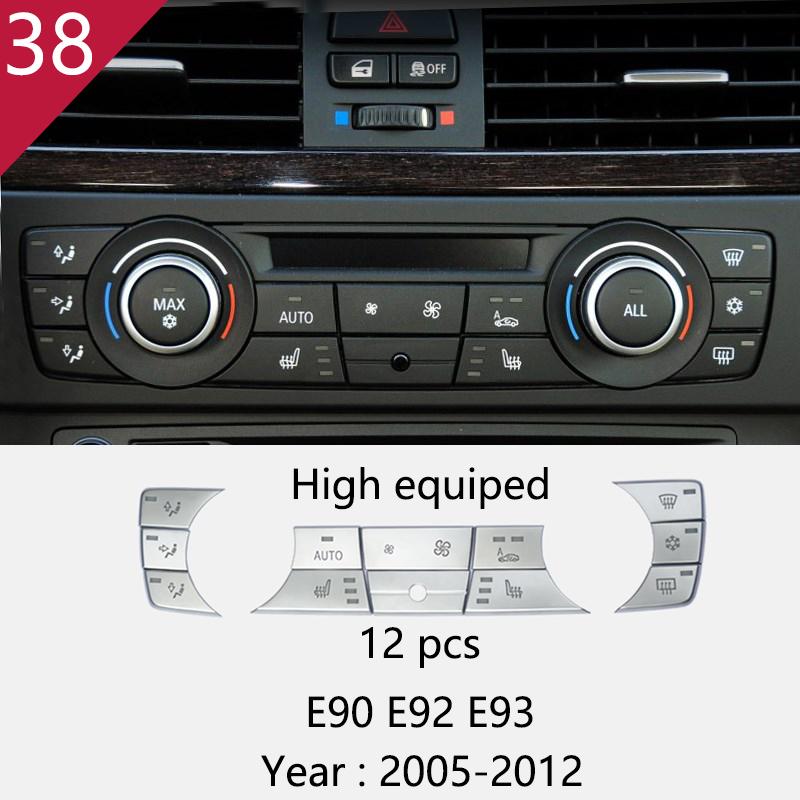 Carbon Fiber Gear Shift Panel Trim Sticker for BMW 3 Series E90 E92 E93 2005-2012 Car Inner Center Control Decorative Accessory