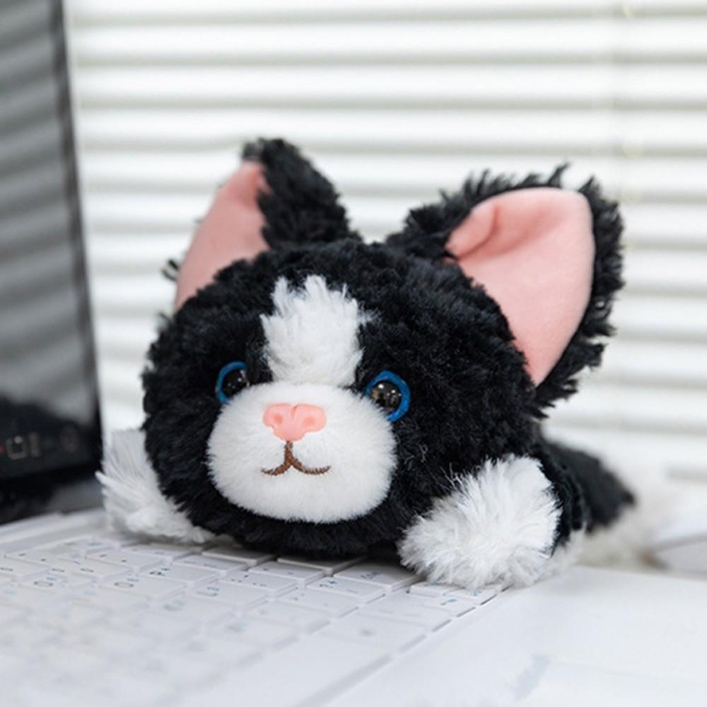 Animal Curly Cat Plush Toy Keychain Wrist Pad German Curly Cat Plush Doll  Birthday Parties