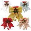 Large Sparkling Ribbon Bow for Christmas Tree Decor Pine Cone Decor Handmade Christmas Bow Christmas Ornament Bows for Crafts